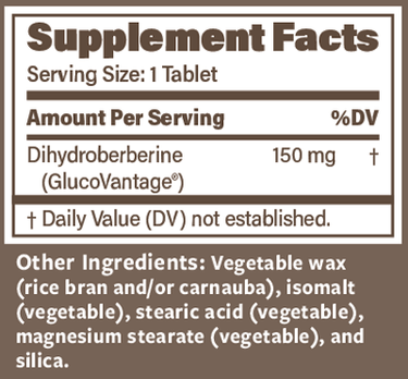Dihydroberberine SR 150 mg 180 Tablets Endurance Products Company Supplement - Conners Clinic